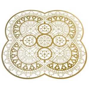 Petal Italic Lace Tablemat - / 33 x 33 cm - Trivet by Driade Kosmo Gold