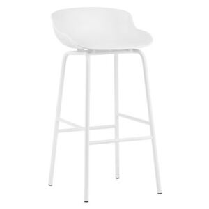 Hyg High stool - / H 75 cm - Polypropylene by Normann Copenhagen White