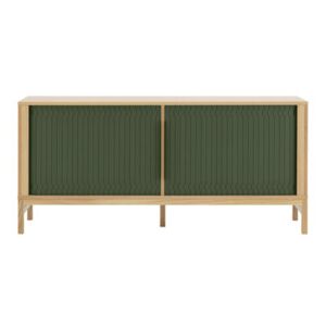 Jalousi Dresser - / L 161 cm - Wood & plastic curtains by Normann Copenhagen Green/Natural wood
