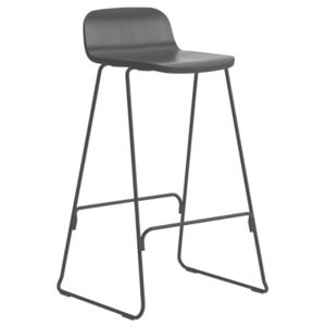 Just High stool - Backrest / H 75 cm by Normann Copenhagen Black