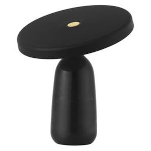 Eddy Table lamp - / With pivot - Marble & stamped steel by Normann Copenhagen Black