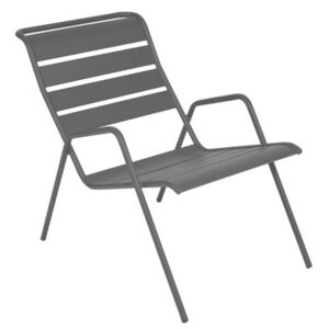 Monceau Low armchair - Stackable by Fermob Grey/Black