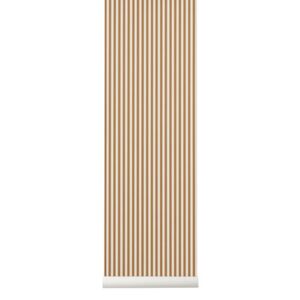 Thin Lines Wallpaper - / 1 roll - Width 53 cm by Ferm Living Orange/Multicoloured