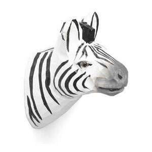 Animal Hook - / Zebra - Hand sculpted by Ferm Living Multicoloured