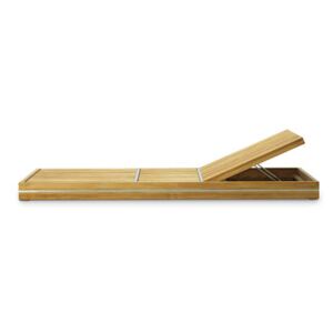 Essenza Sun lounger - / Multiposition - Casters by Ethimo Natural wood