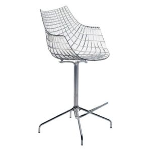 Meridiana Bar chair - H 65 cm - Polycarbonate by Driade Transparent