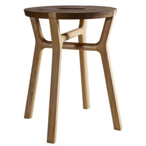 Affi Stool - H 42 cm - Wood by Internoitaliano Natural wood