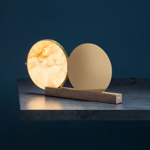 Alchemie Table lamp - / Alabaster & brass by Catellani & Smith Gold/Metal