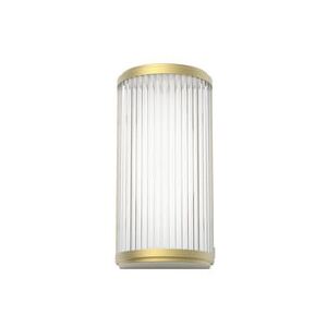 Versailles LED Wall light - / Glass slats - L 25 cm by Astro Lighting Gold/Metal