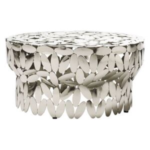 Foliae Coffee table - / Nickel - H 31 cm by Opinion Ciatti Silver/Metal