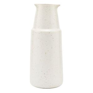 Pion Carafe - / 430 ml - H 18 cm / Speckled porcelain by House Doctor White/Grey