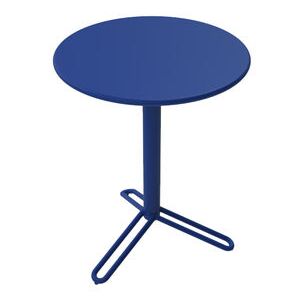 Huggy Bistro Round table - / Ø 60 cm - Aluminium by Maiori Blue