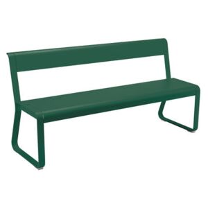 Bellevie Bench with backrest - L 161 cm / 4 persons by Fermob Green