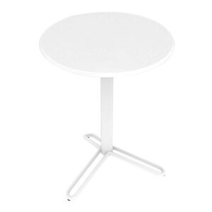 Huggy Bistro Round table - / Ø 60 cm - Aluminium by Maiori White
