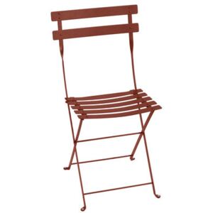 Bistro Folding chair - / Metal by Fermob Red/Brown