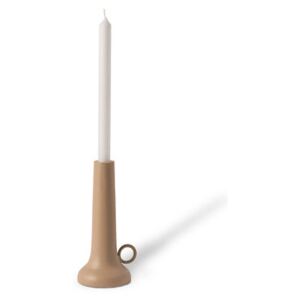 Spartan Candle stick - / Ø 9.5 x H 22 cm by Pols Potten Beige