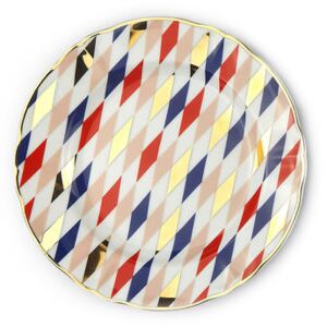 Quadri Dessert plate - / Ø 20.5 cm by Bitossi Home Multicoloured