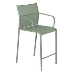 Cadiz High stool - / With armrests - H 65 cm by Fermob Green