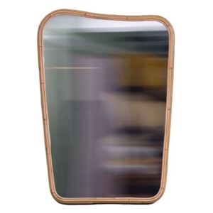 Organique Medium Wall mirror - / 64 x 90 cm - Rattan by Maison Sarah Lavoine Beige/Natural wood