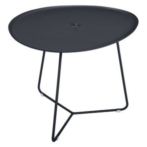 Cocotte Coffee table - / L 55 x H 43.5 cm - Detachable table top by Fermob Grey/Black