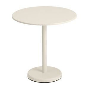 Linear Café Round table - / Ø 70 cm - Steel by Muuto White