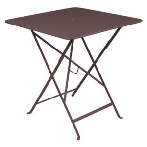 Bistro Foldable table - 71 x 71 cm - Foldable - With umbrella hole by Fermob Brown