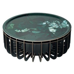 Medusa Large Coffee table - / Ø 65 x H 27 cm - Detachable top by Ibride Black