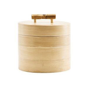 Bamboo Box - / Ø 12 x H 10 cm by House Doctor Natural wood