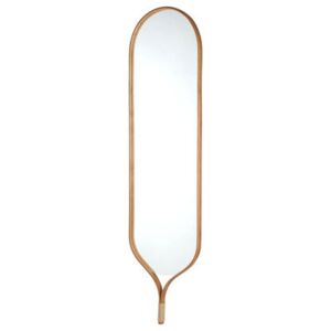 Racquet Wall mirror - / Oak - L 50 x H 200 cm by Bolia Natural wood