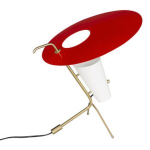 G24 Table lamp - / 1953 Reissue, Pierre Guariche - H 42 cm by SAMMODE STUDIO Red