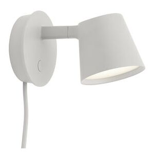 Tip LED Wall light with plug - / Adjustable - Dimmer by Muuto Grey