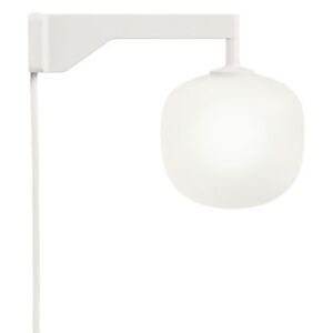 Rime Wall light with plug - / Hand-blown glass by Muuto White
