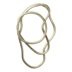 Pond Tablemat - / Set of 3 rings - Brass by Ferm Living Gold/Metal
