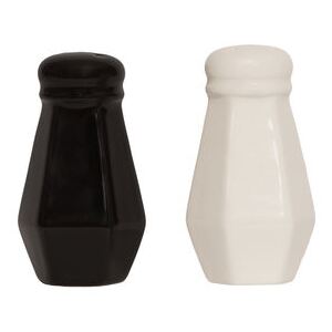 Duo Salt and pepper set - / Ceramic by Maison Sarah Lavoine White/Black