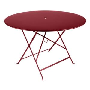 Bistro Foldable table - Ø 117 cm - 6/8 people - Umbrella Hole by Fermob Red