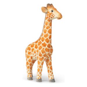 Animal Figurine - / Giraffe - Hand-carved wood by Ferm Living Multicoloured