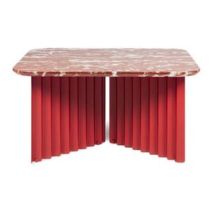 Plec Medium Coffee table - / Marble - 70 x 70 x H 35 cm by RS BARCELONA Red