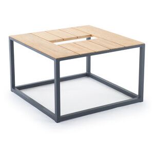 Fire Table Coffee table - / Space for bioethanol fireplace - 80 x 80 cm by Unopiu Natural wood