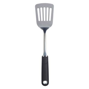 MasterClass Fish Slice / Slotted Turner with Soft Grip Handle, Stainless Steel
