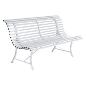 Louisiane Bench with backrest - / L 150 cm - Metal by Fermob White