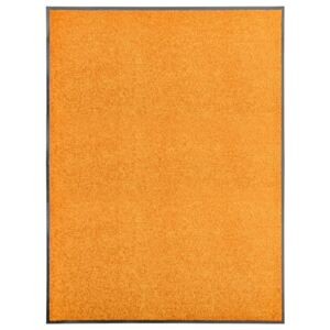 VidaXL Doormat Washable Orange 90x120 cm