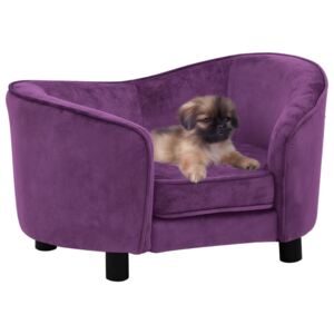 VidaXL Dog Sofa Burgundy 69x49x40 cm Plush