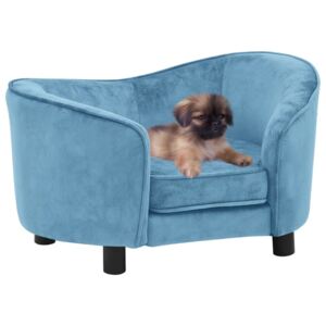 VidaXL Dog Sofa Turquoise 69x49x40 cm Plush