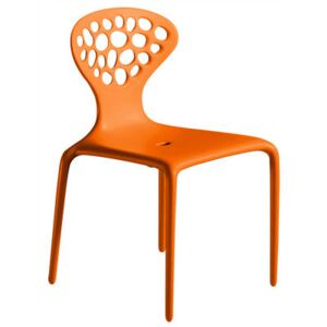 Supernatural Stacking chair by Moroso Orange
