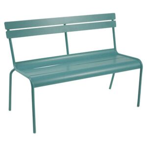 Luxembourg Bench with backrest - 2/3 seats by Fermob Blue/Green