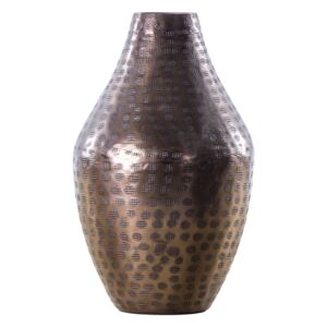 Leona Tall Bronze Hammered Vase