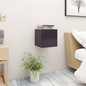 VidaXL Bedside Cabinet Grey 30.5x30x30 cm Chipboard