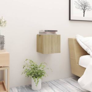 VidaXL Bedside Cabinet Sonoma Oak 30.5x30x30 cm Chipboard