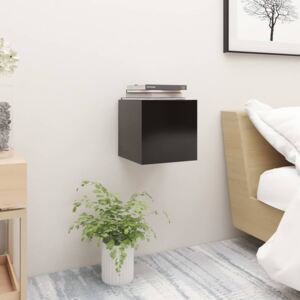 VidaXL Bedside Cabinet Black 30.5x30x30 cm Chipboard