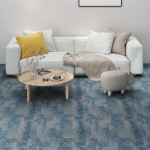 VidaXL Floor Carpet Tiles 20 pcs 5 m² Light Blue
